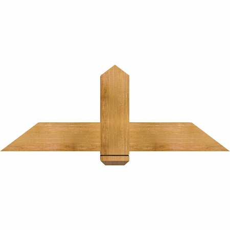 Ekena Millwork Eugene Rough Sawn Timber Gable Bracket, Western Red Cedar, 48"W x 18"H x 6"D x 6"F, 9/12 Pitch GBW048X18X0606EUG00RWR